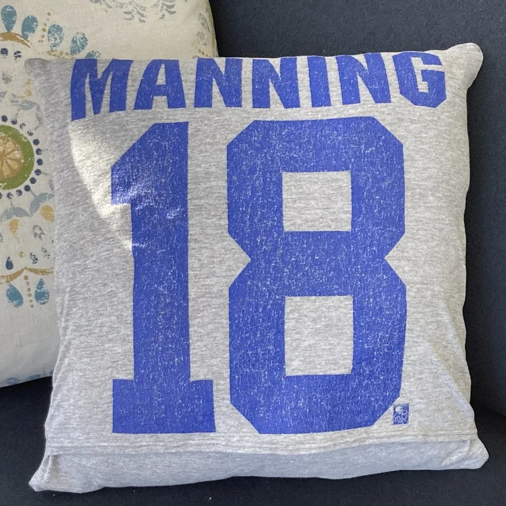INDIANAPOLIS COLTS HANDMADE NFL 16x16 vintage t-shirt THROW PILLOW cover